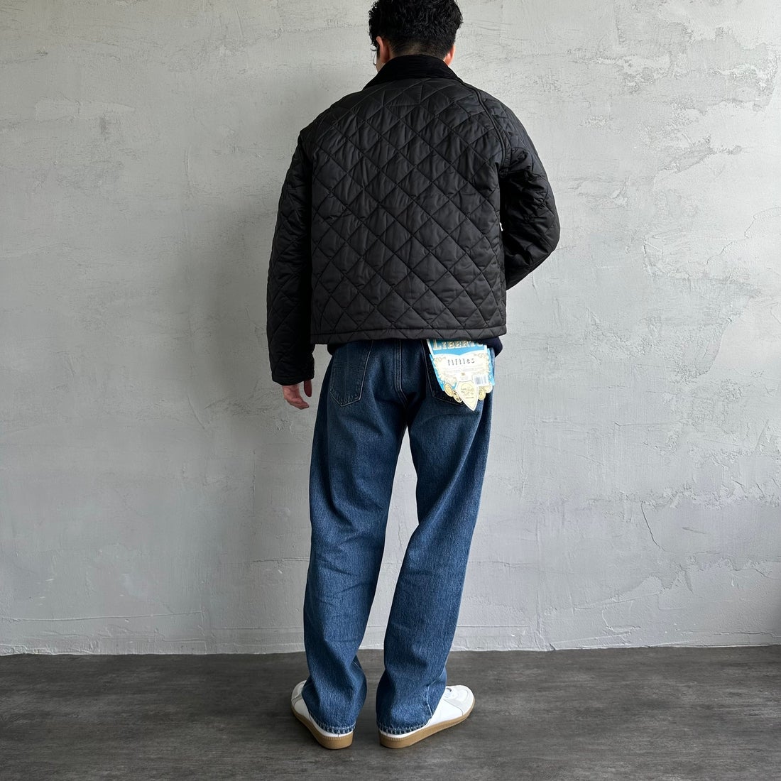 Barbour [バブアー] スペイキルティングジャケット [MQU1802] BK91 &&モデル身長：168cm 着用サイズ：38&