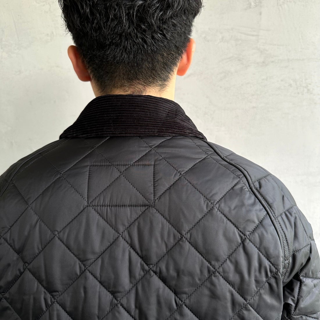 Barbour [バブアー] スペイキルティングジャケット [MQU1802] BK91 &&モデル身長：168cm 着用サイズ：38&