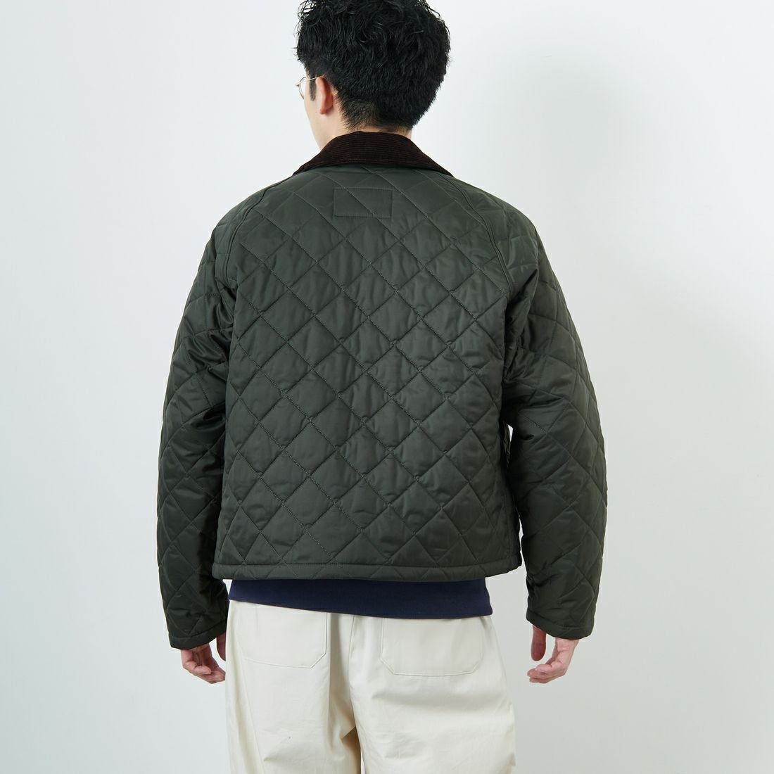 Barbour [バブアー] スペイキルティングジャケット [MQU1802] OL71 &&モデル身長：168cm 着用サイズ：38&