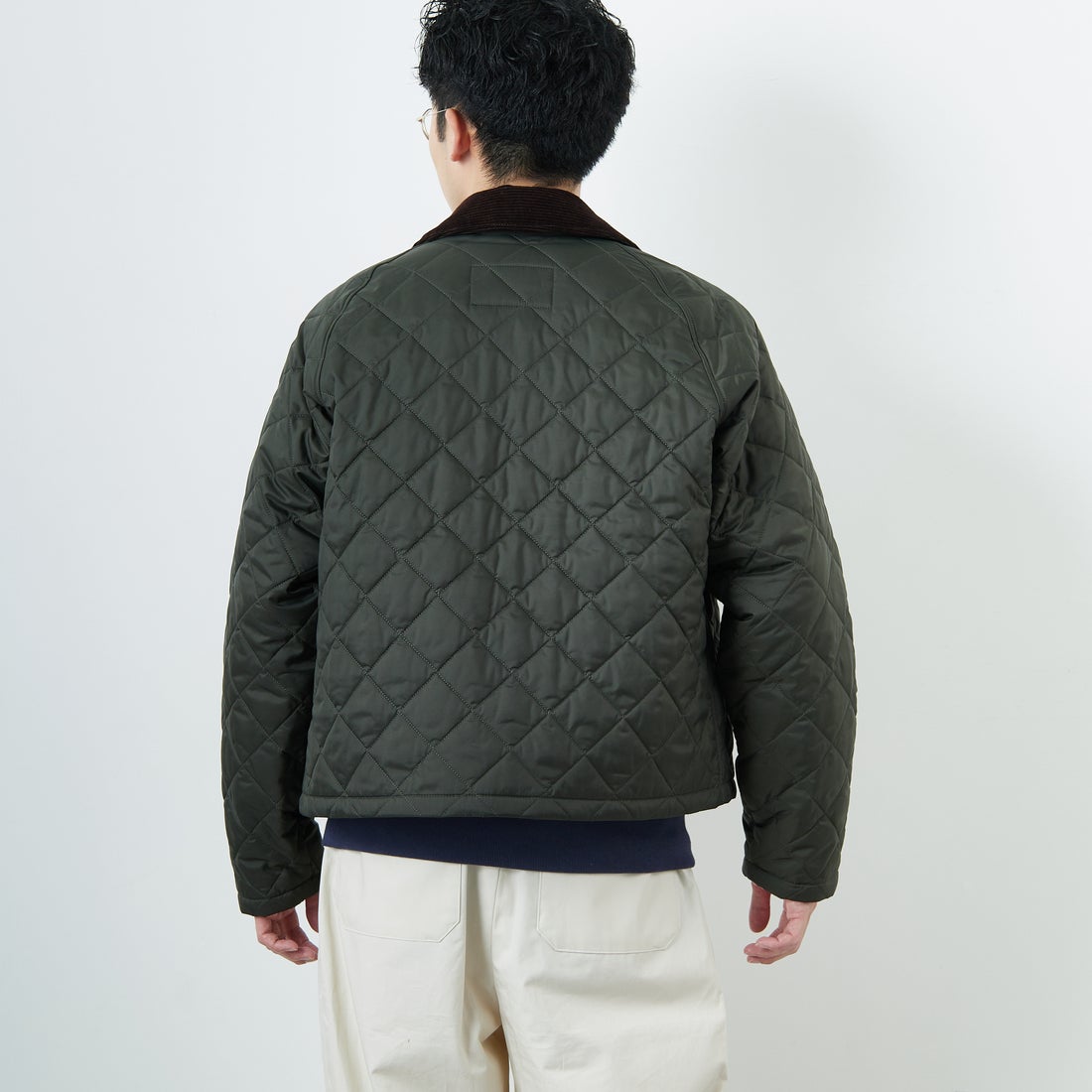 Barbour [バブアー] スペイキルティングジャケット [MQU1802] OL71 &&モデル身長：168cm 着用サイズ：38&