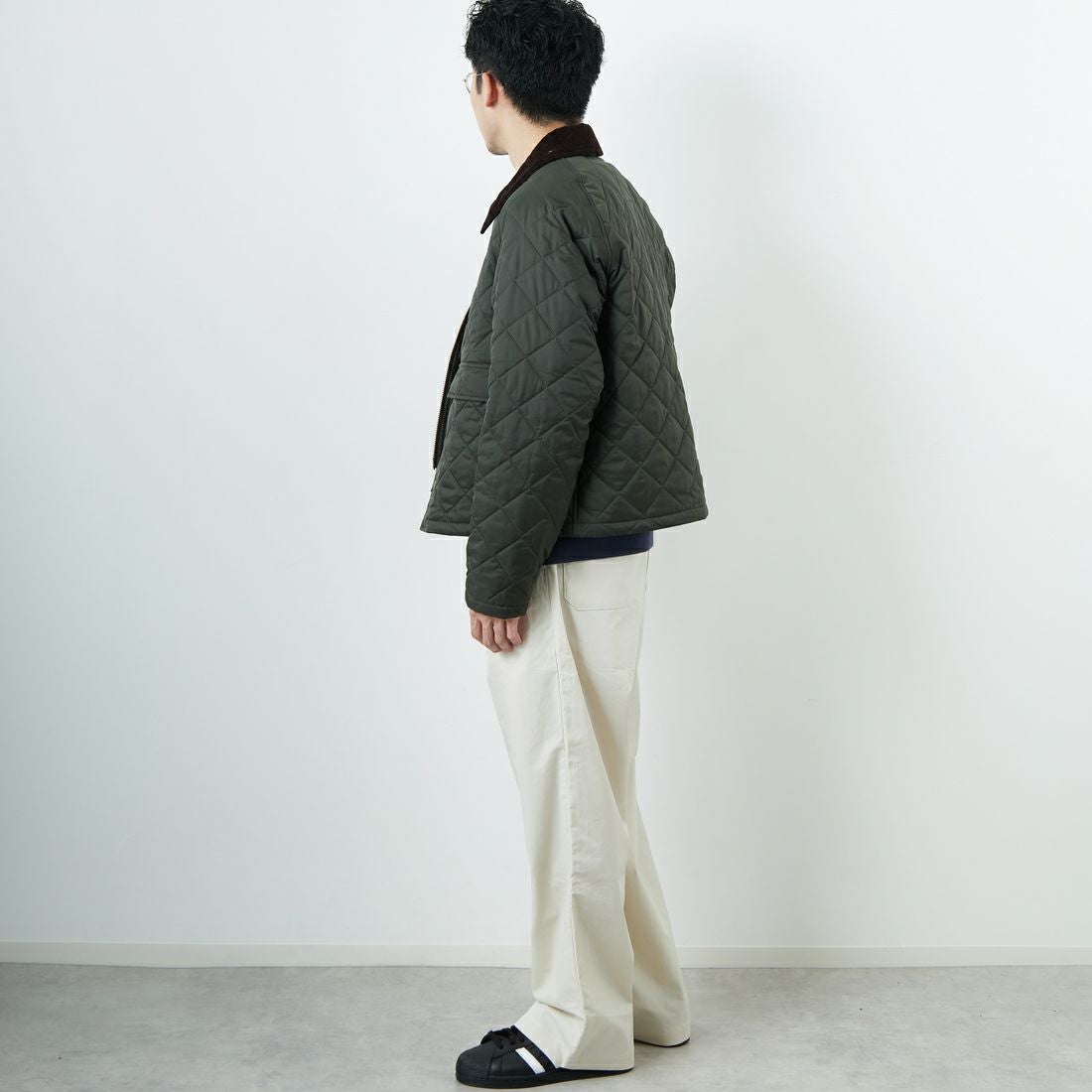 Barbour [バブアー] スペイキルティングジャケット [MQU1802] OL71 &&モデル身長：168cm 着用サイズ：38&