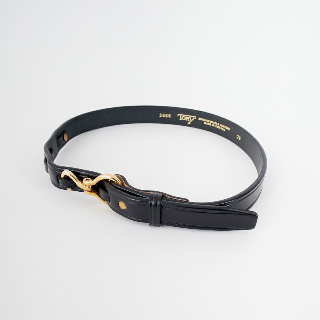 TORY トリーレザー W36 1Belt black gold　15400円 TORY LEATHER（トリーレザー） 1'SPUR BUCKLE BELT スパーバックル