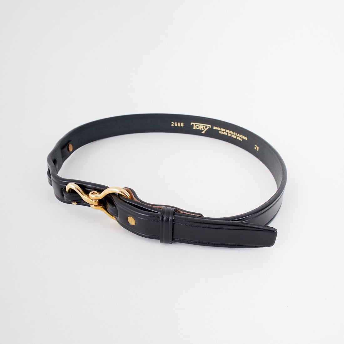TORY LEATHER [トリーレザー] ミニフープピックレザーベルト [TRL1002666] BLACK