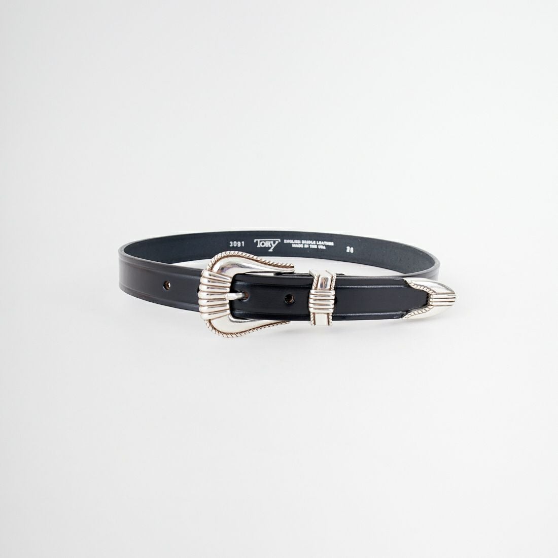 TORY LEATHER [トリーレザー] スティラップレザーベルト [TRL19008BK