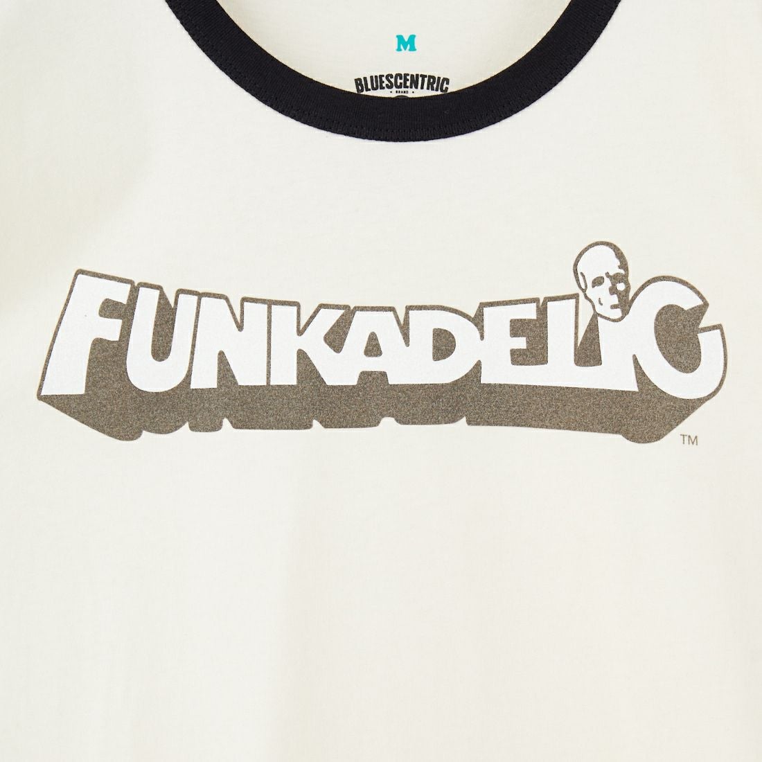 BLUESCENTRIC [ブルースセントリック] ファンカデリック ホワイトスカルロゴTシャツ [BLC1400007] CREAM