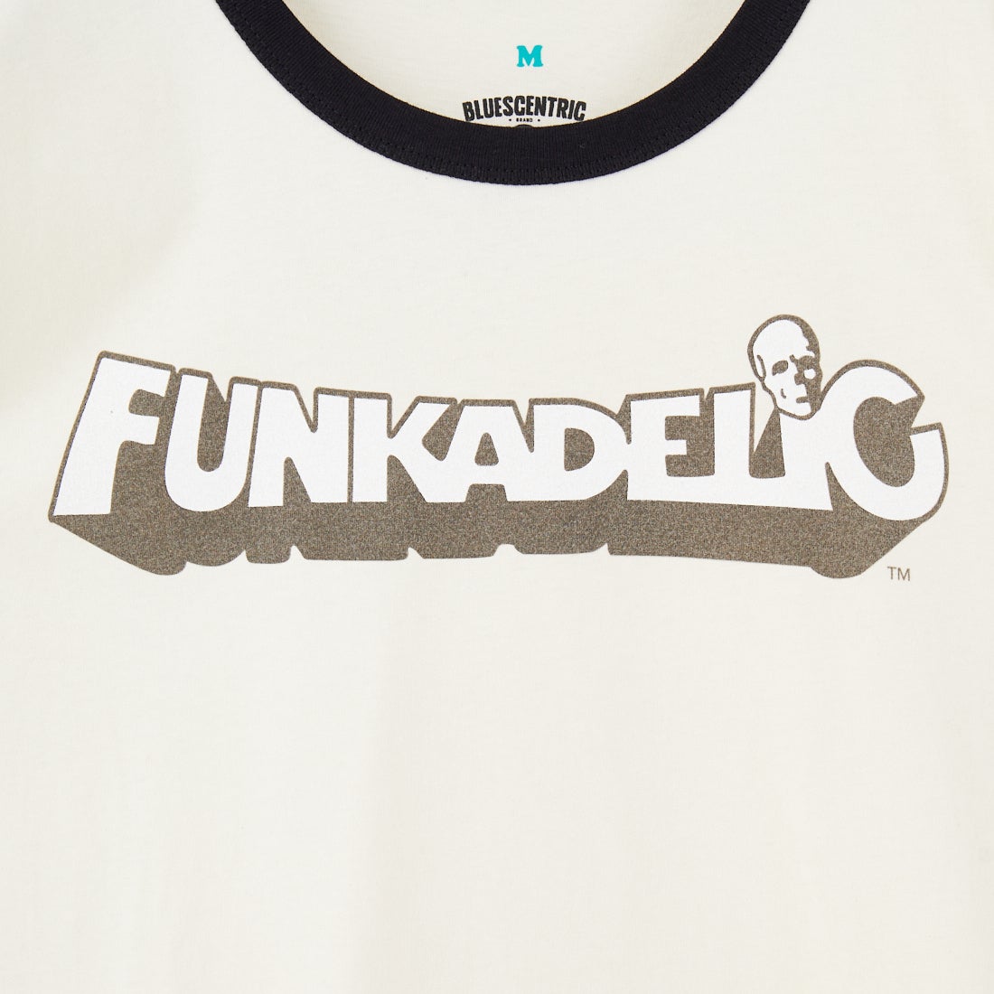 BLUESCENTRIC [ブルースセントリック] ファンカデリック ホワイトスカルロゴTシャツ [BLC1400007] CREAM