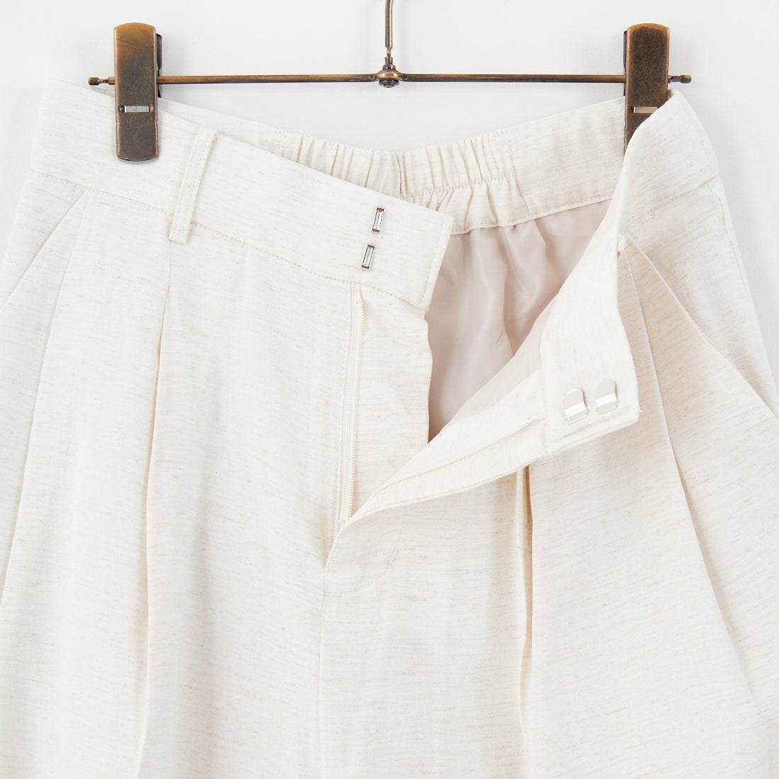 Jeans Factory Clothes [ジーンズファクトリークローズ] リネンクロスキュロットパンツ [755300] 50 ｴｸﾘｭ