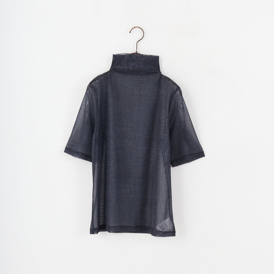 Jeans Factory Clothes [ジーンズファクトリークローズ] メランジプリントチュールプルオーバー [7655089] BLACK