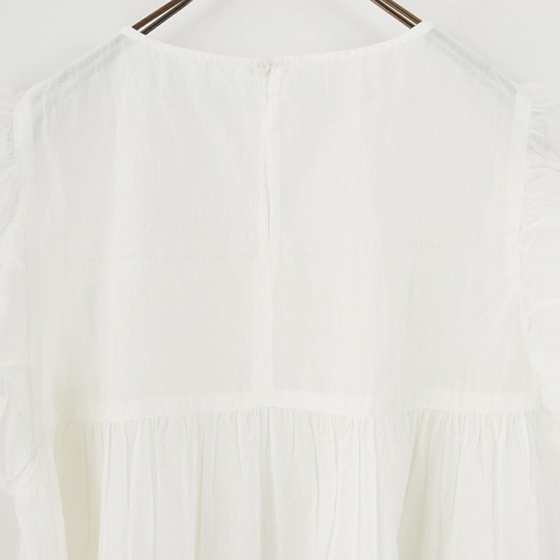 Jf Ready Made [ジェイエフレディメイド] コットンボイル 袖フリルブラウス [8859320-01] 02 ｵﾌ