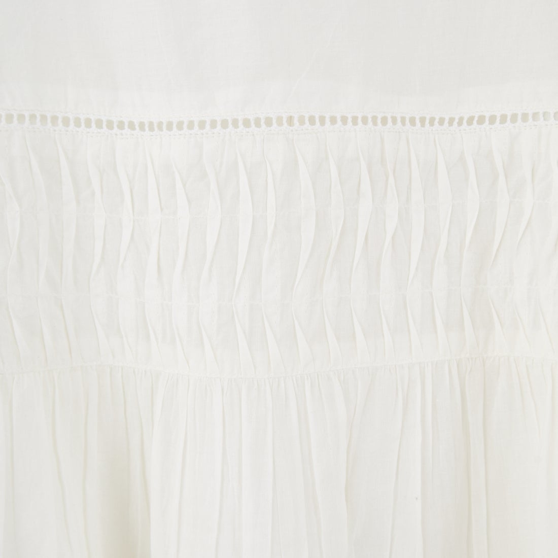 Jf Ready Made [ジェイエフレディメイド] コットンボイル 袖フリルブラウス [8859320-01] 02 ｵﾌ