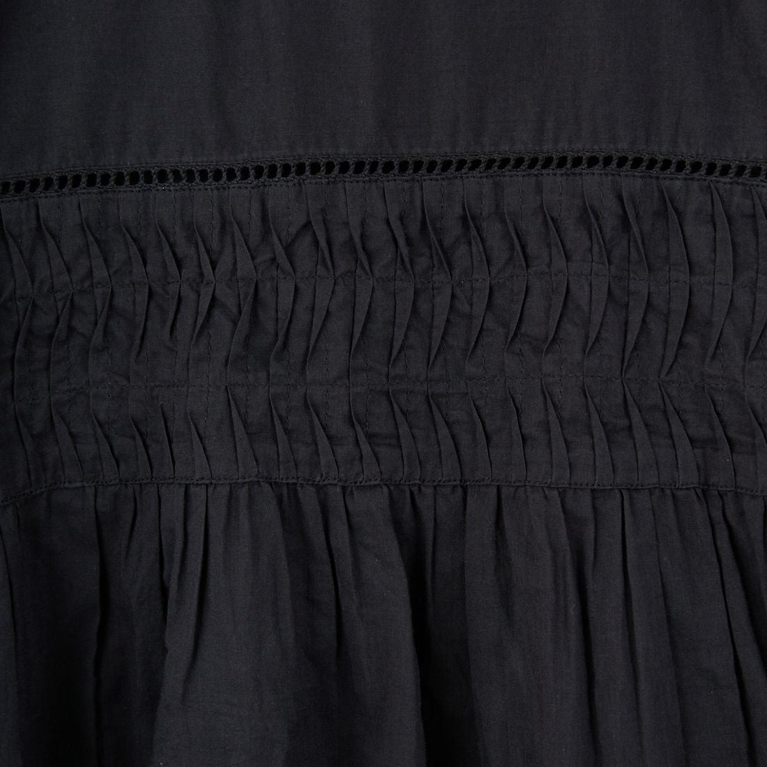 Jf Ready Made [ジェイエフレディメイド] コットンボイル 袖フリルブラウス [8859320-01] 03 ﾌﾞﾗｯｸ