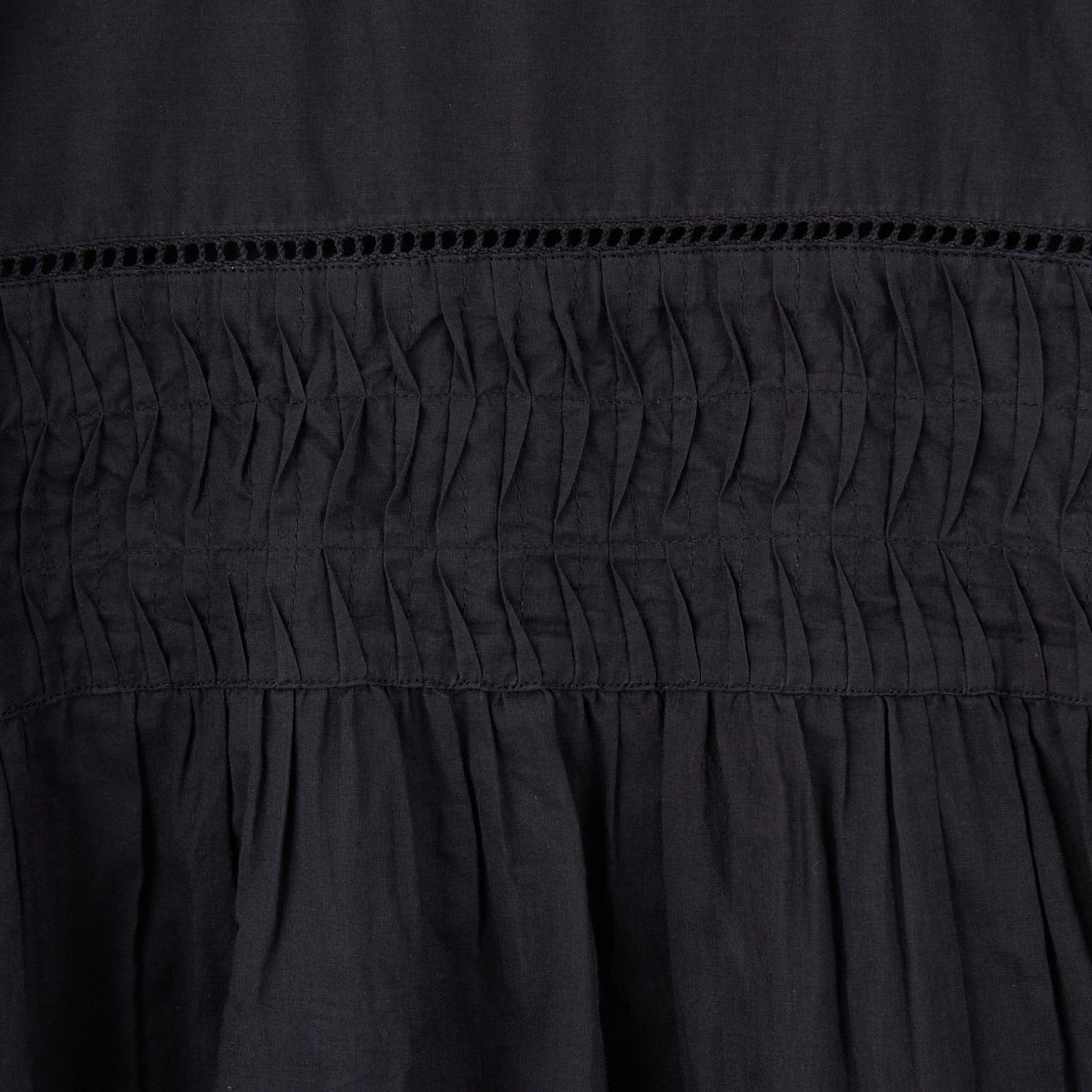 Jf Ready Made [ジェイエフレディメイド] コットンボイル 袖フリルブラウス [8859320-01] 03 ﾌﾞﾗｯｸ