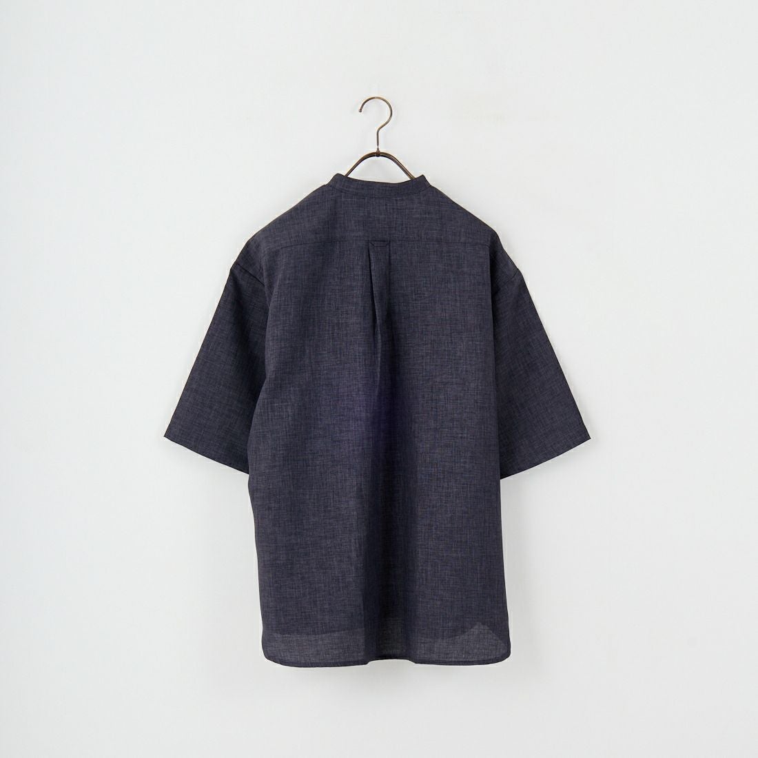 Jeans Factory Clothes [ジーンズファクトリークローズ] TECHキャンバス バンドカラーシャツ [EPC-53101] 4 CHARCOAL