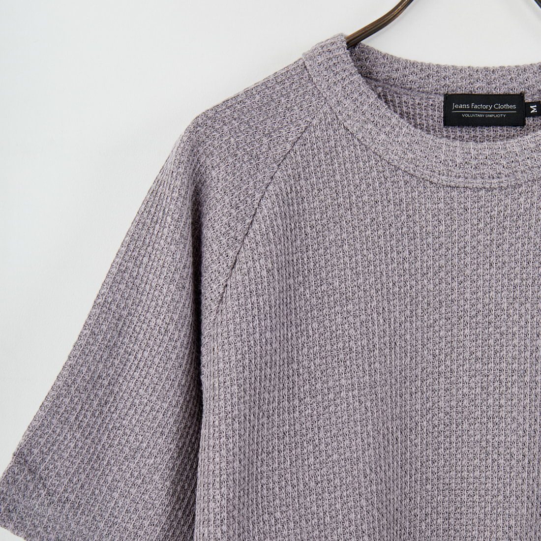 Jeans Factory Clothes [ジーンズファクトリークローズ] ローゲージ鹿の子クルーネックTシャツ [25222019] 003 GRY