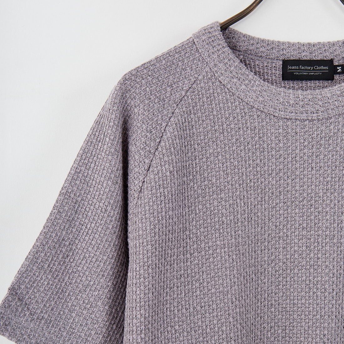 Jeans Factory Clothes [ジーンズファクトリークローズ] ローゲージ鹿の子クルーネックTシャツ [25222019] 003 GRY