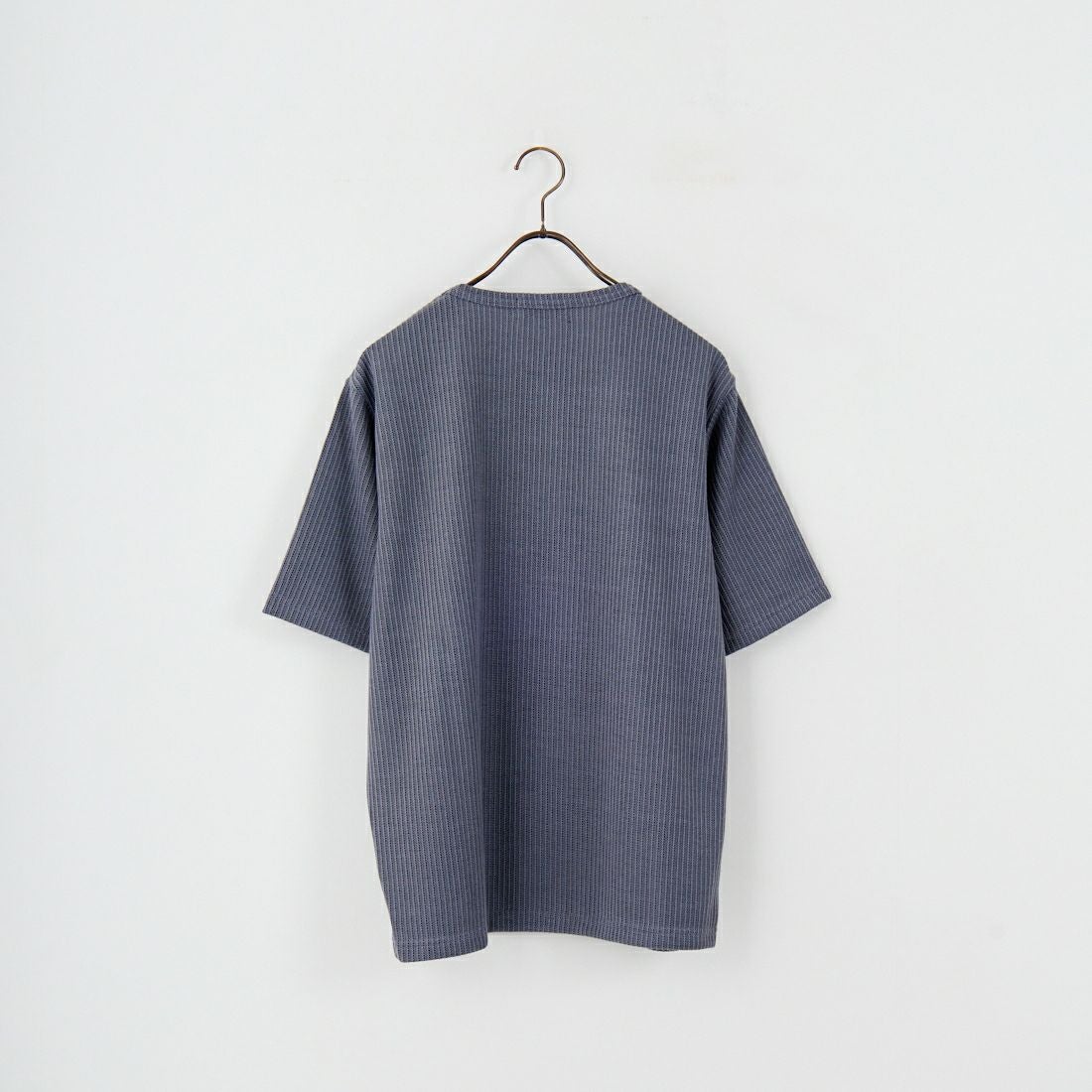 Jeans Factory Clothes [ジーンズファクトリークローズ] アゼ編みダブルフェイスTシャツ [EPC-53215] 3 NAVY