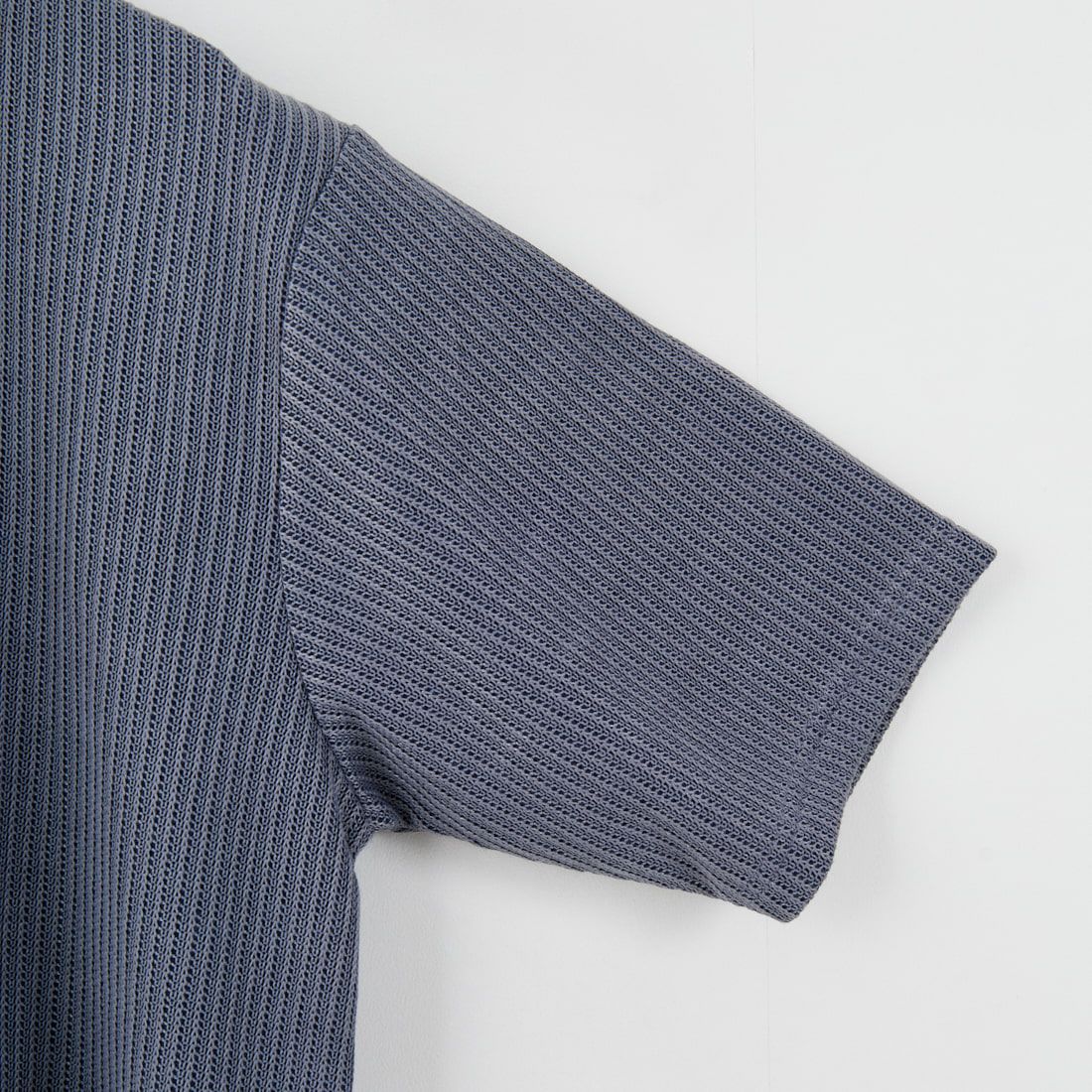 Jeans Factory Clothes [ジーンズファクトリークローズ] アゼ編みダブルフェイスTシャツ [EPC-53215] 3 NAVY