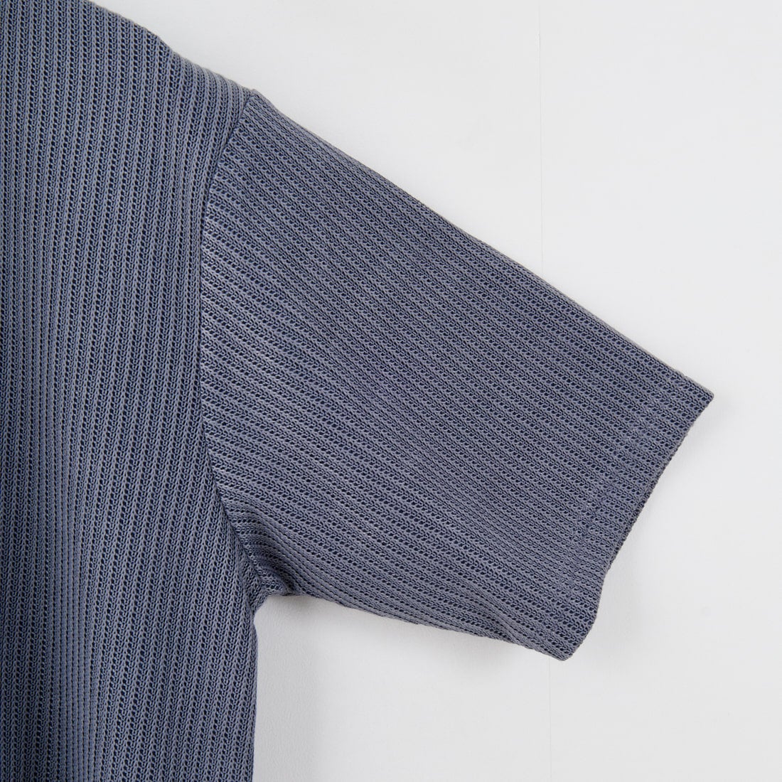 Jeans Factory Clothes [ジーンズファクトリークローズ] アゼ編みダブルフェイスTシャツ [EPC-53215] 3 NAVY