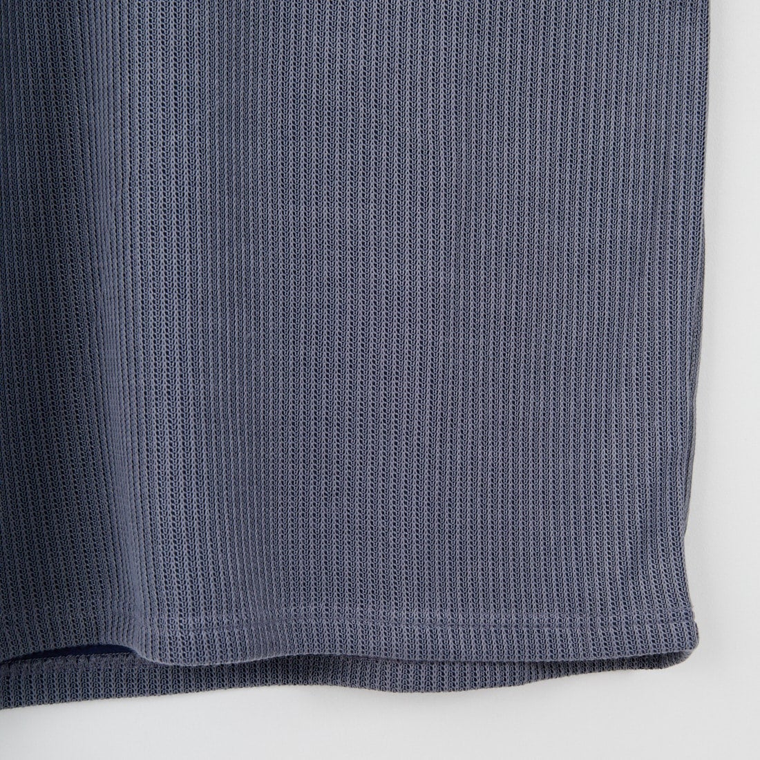 Jeans Factory Clothes [ジーンズファクトリークローズ] アゼ編みダブルフェイスTシャツ [EPC-53215] 3 NAVY