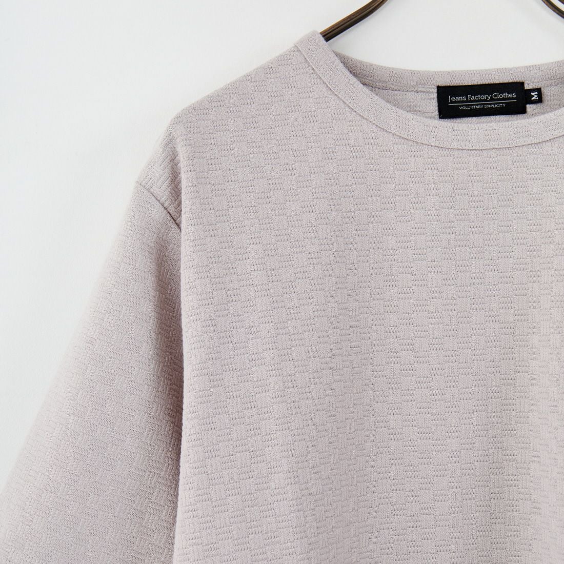 Jeans Factory Clothes [ジーンズファクトリークローズ] リンクスジャガードTシャツ [EPC-53214] 2 L.GRY