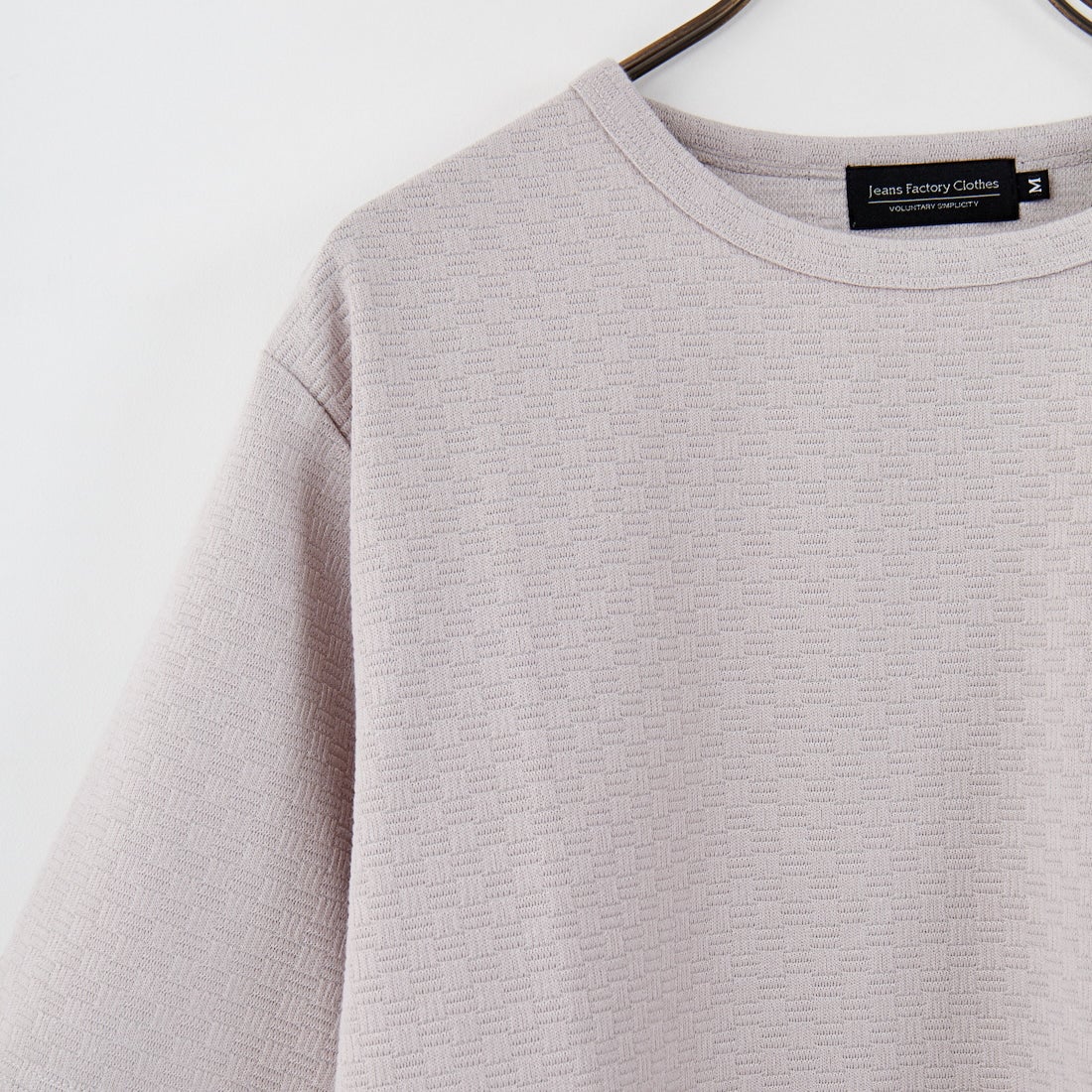 Jeans Factory Clothes [ジーンズファクトリークローズ] リンクスジャガードTシャツ [EPC-53214] 2 L.GRY