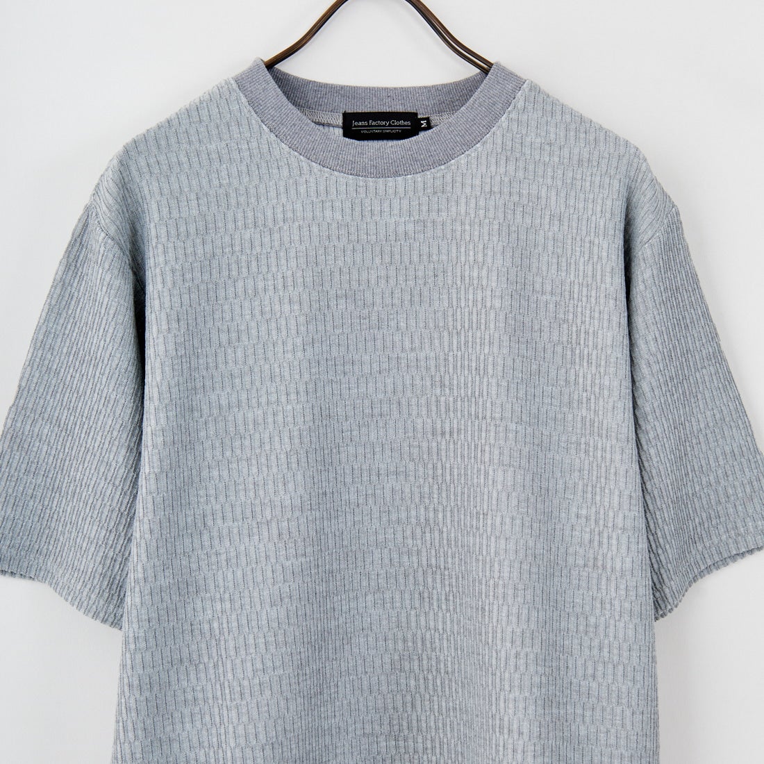 Jeans Factory Clothes [ジーンズファクトリークローズ] ハニカムワッフルリブTシャツ [EPC-53208] 2 GREY