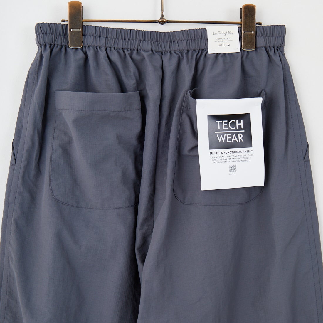 Jeans Factory Clothes [ジーンズファクトリークローズ] TECHナイロンリップ クロップドパンツ [EPC-53503] 3 GREY