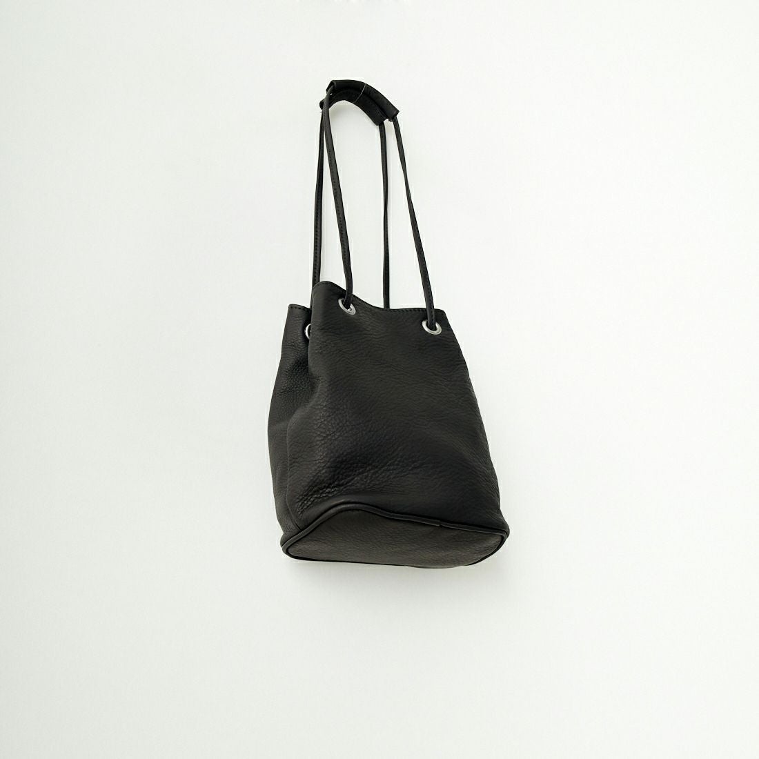 MR.OLIVE E.O.I [ミスターオリーブ] ウォータープルーフ ウォッシャブルレザーシリンダーバッグ [ME653] BLACK