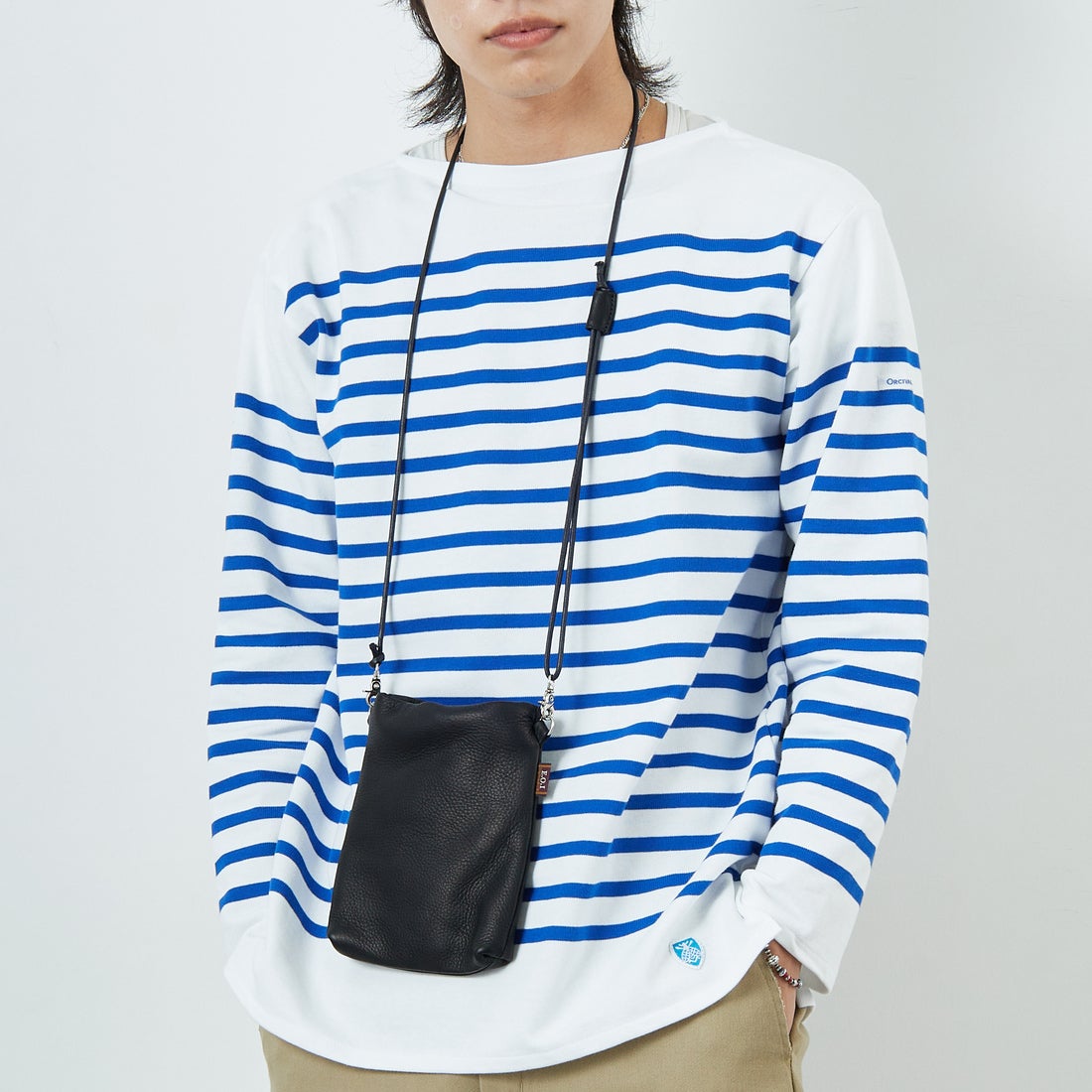 MR.OLIVE E.O.I [ミスターオリーブ] ウォータープルーフウォッシャブルレザー ティニーサコッシュ [ME679] BLACK