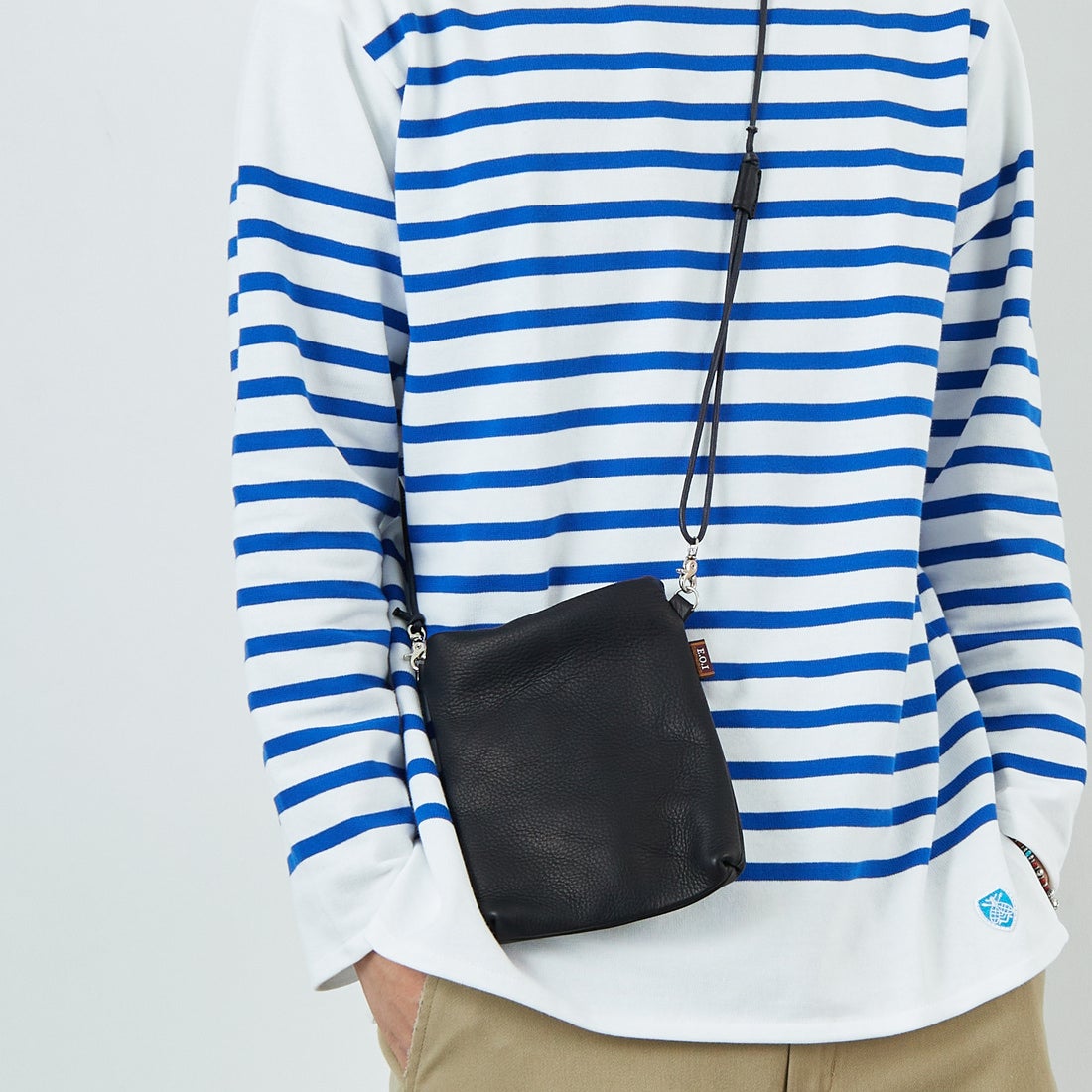 MR.OLIVE E.O.I [ミスターオリーブ] ウォータープルーフウォッシャブルレザー ティニーサコッシュ [ME679] BLACK