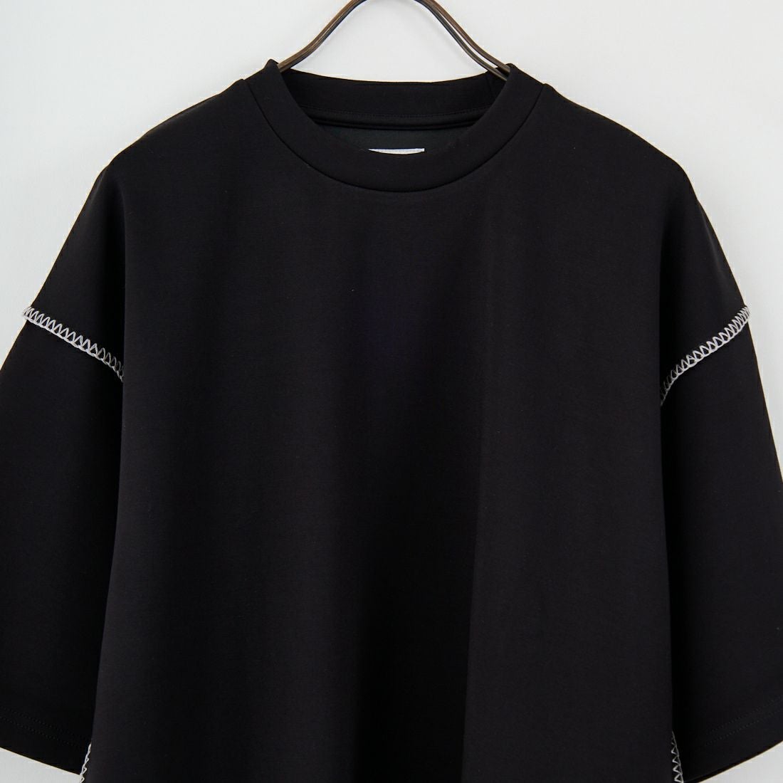 33Degrees [サーティスリーディグリーズ] ポンチカラーステッチTシャツ [311098IN] BLACK