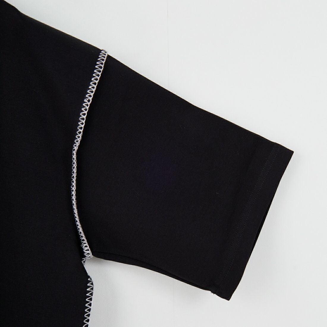 33Degrees [サーティスリーディグリーズ] ポンチカラーステッチTシャツ [311098IN] BLACK