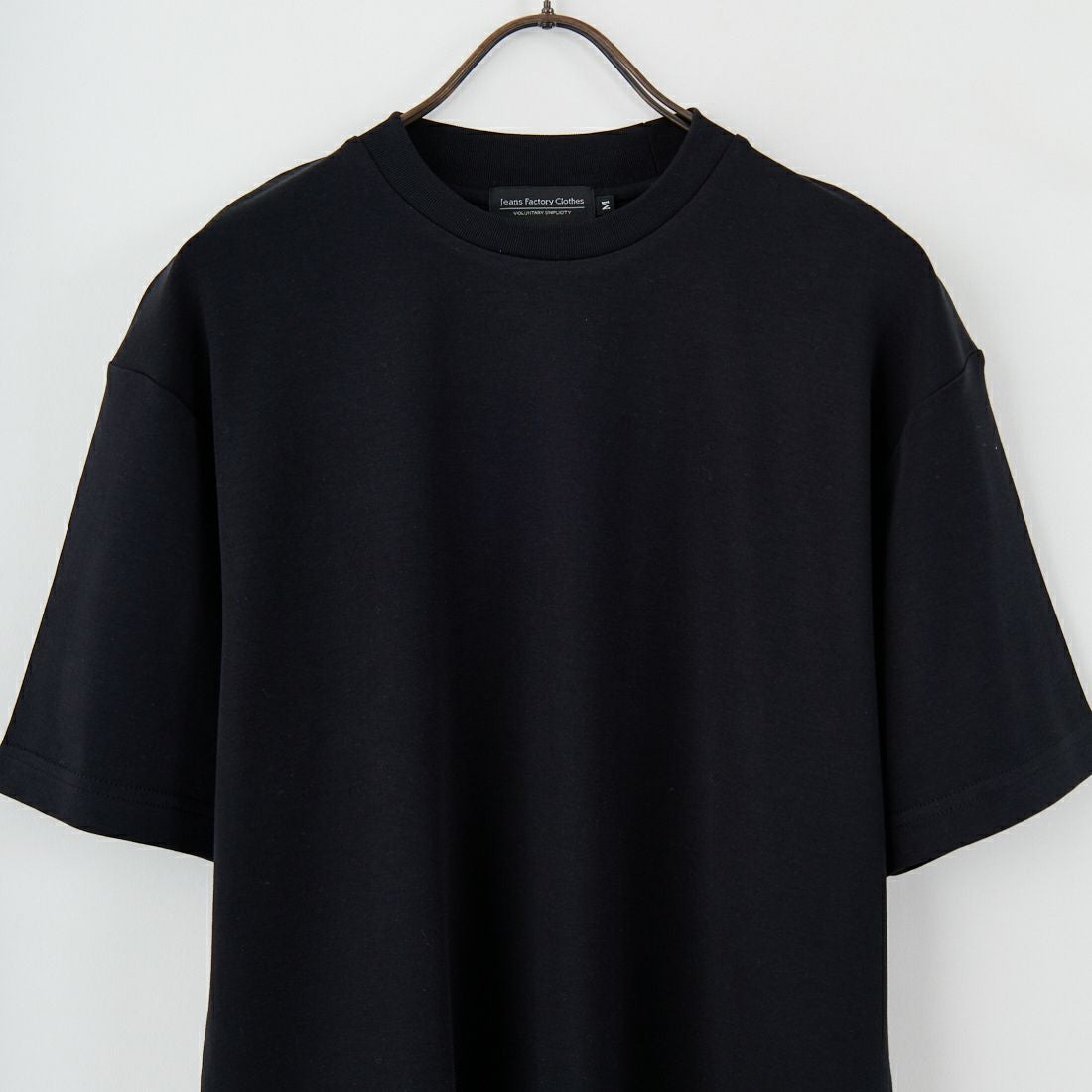 Jeans Factory Clothes [ジーンズファクトリークローズ] シルケットスムース ロープネックTシャツ [25232049] 005 BLK