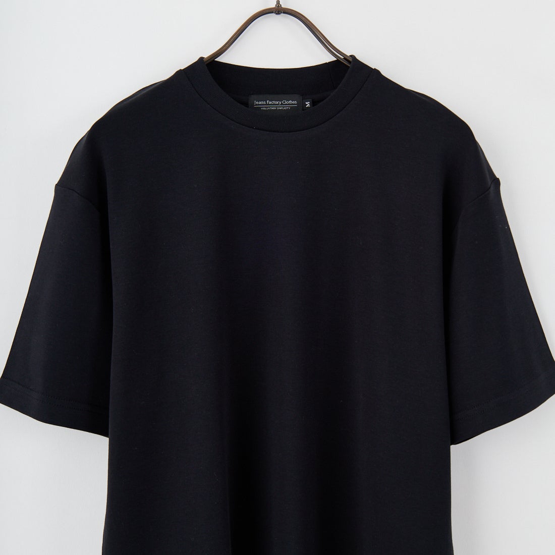 Jeans Factory Clothes [ジーンズファクトリークローズ] シルケットスムース ロープネックTシャツ [25232049] 005 BLK
