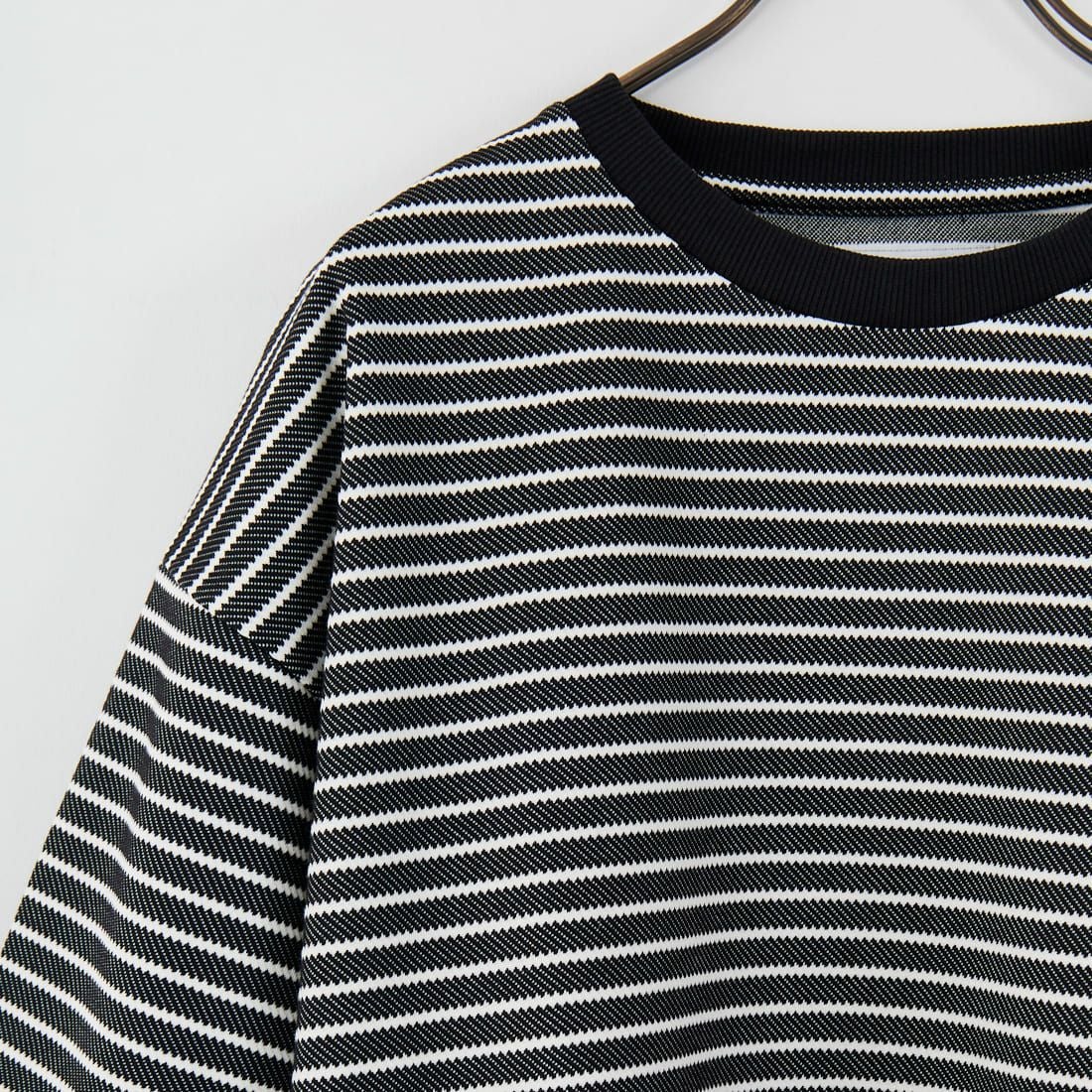 33Degrees [サーティスリーディグリーズ] ボーダースピンドルTシャツ [321012IN] BLK/WHT