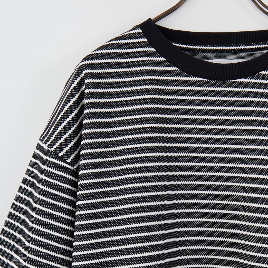 33Degrees [サーティスリーディグリーズ] ボーダースピンドルTシャツ [321012IN] BLK/WHT