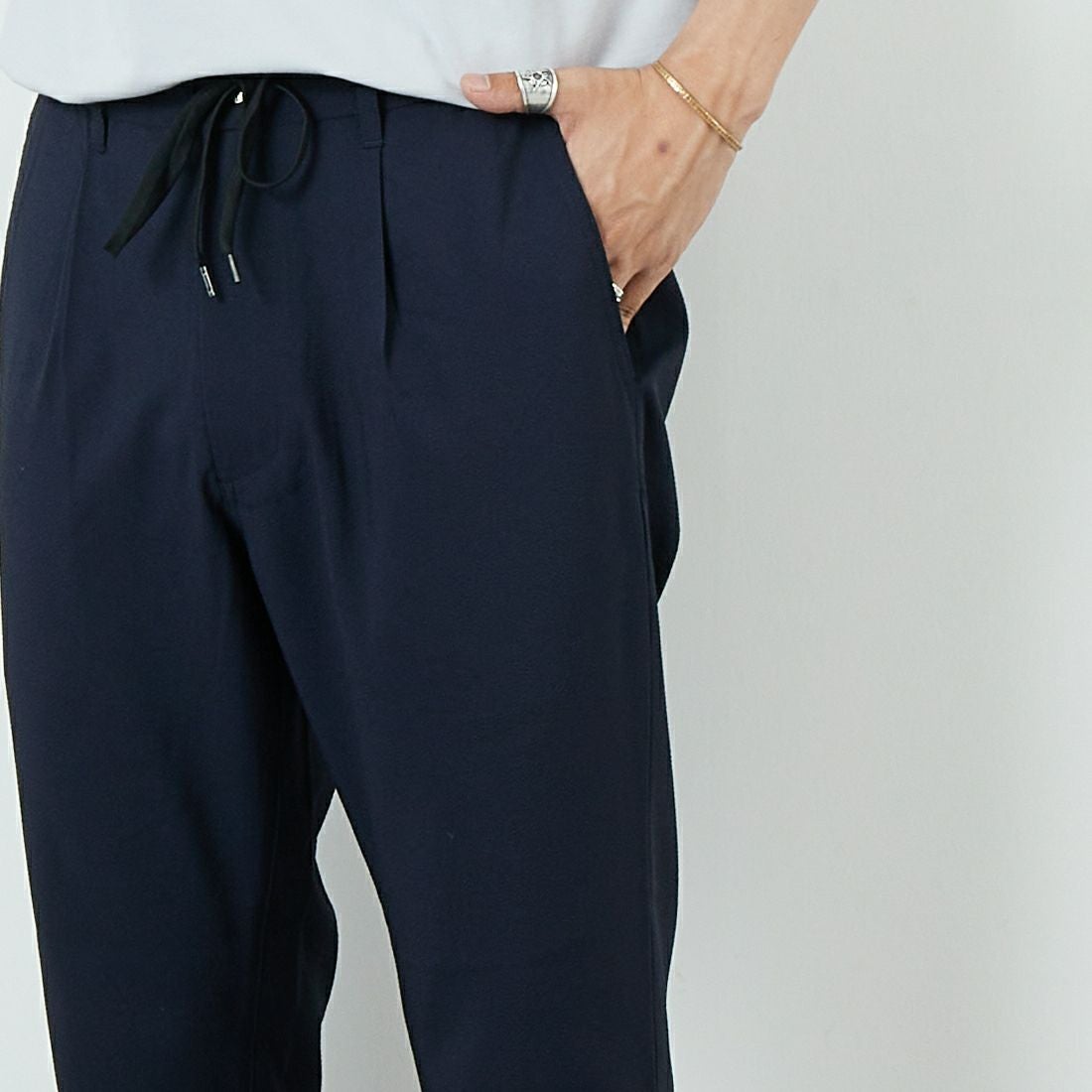 Jeans Factory Clothes [ジーンズファクトリークローズ] シアサッカーイージーパンツ [JFC-252-012] NAVY