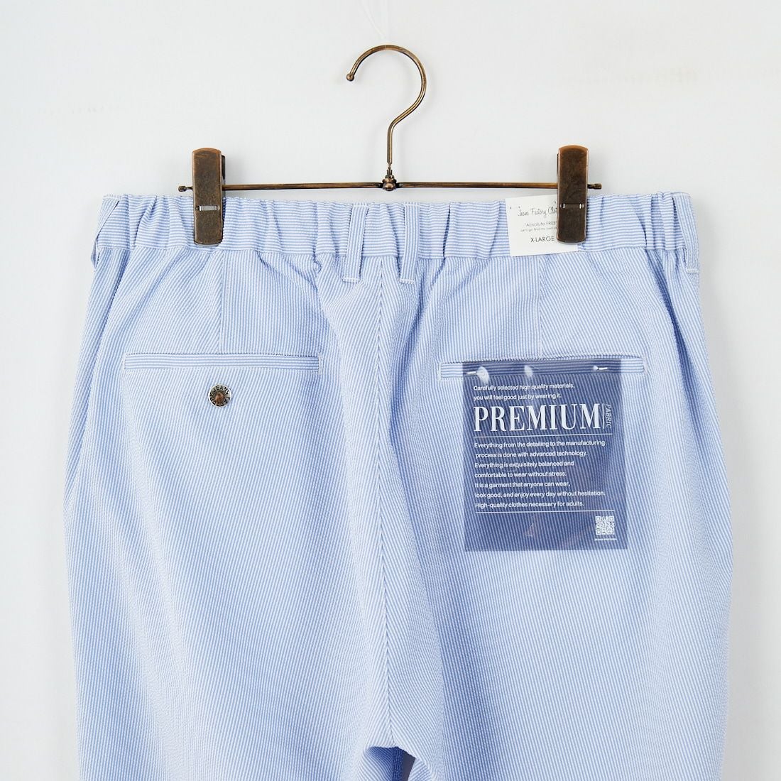 Jeans Factory Clothes [ジーンズファクトリークローズ] シアサッカーイージーパンツ [JFC-252-012] BLUE