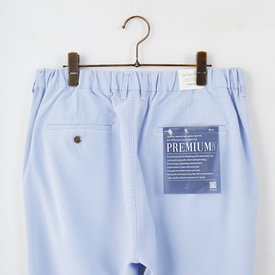 Jeans Factory Clothes [ジーンズファクトリークローズ] シアサッカーイージーパンツ [JFC-252-012] BLUE