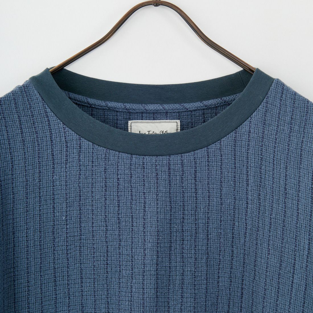 Jeans Factory Clothes [ジーンズファクトリークローズ] コットンリネンストライプドロストTシャツ [BFP130] 520 GRY