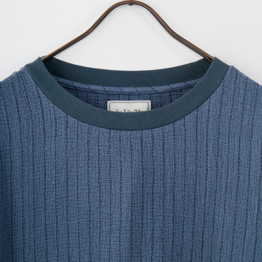 Jeans Factory Clothes [ジーンズファクトリークローズ] コットンリネンストライプドロストTシャツ [BFP130] 520 GRY