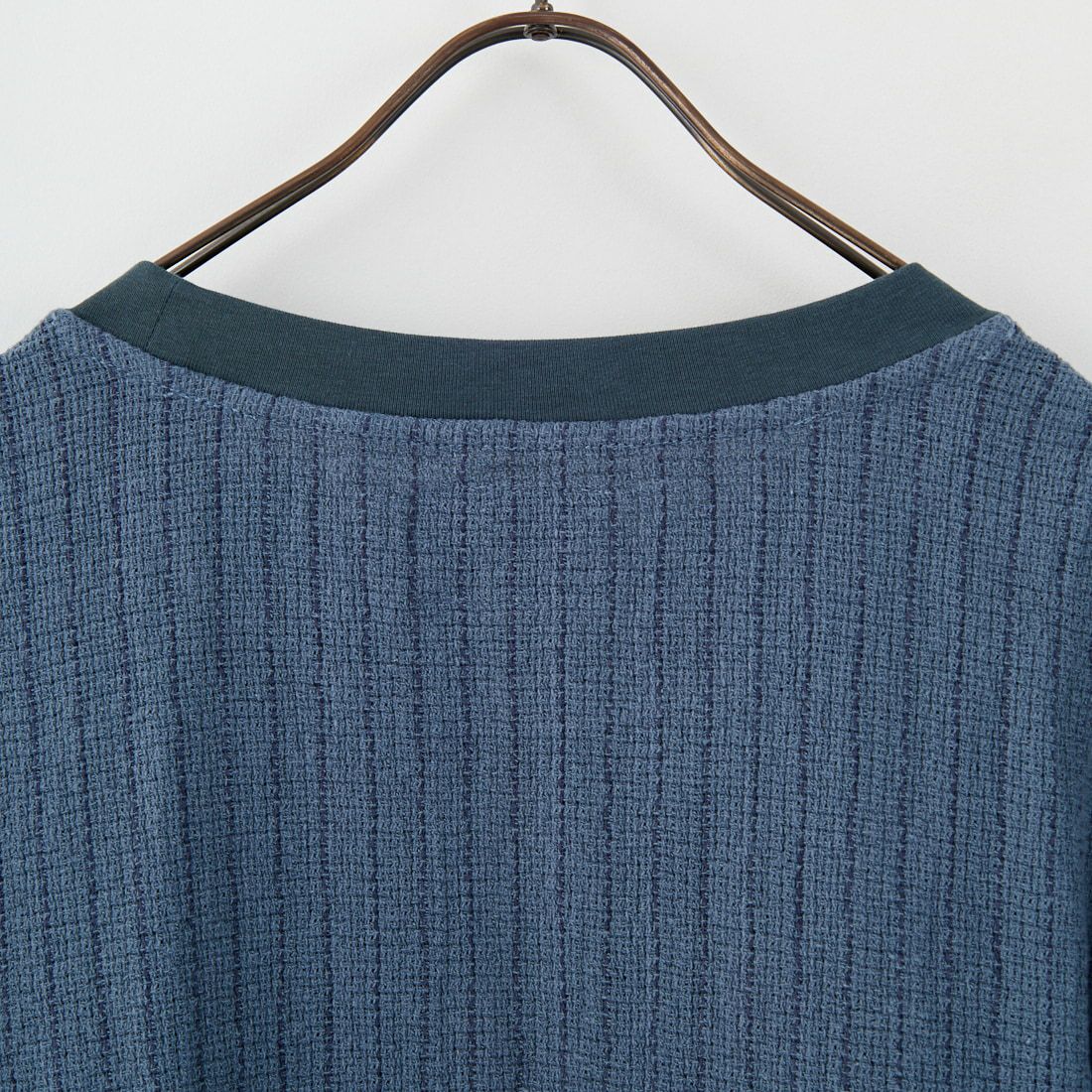 Jeans Factory Clothes [ジーンズファクトリークローズ] コットンリネンストライプドロストTシャツ [BFP130] 520 GRY