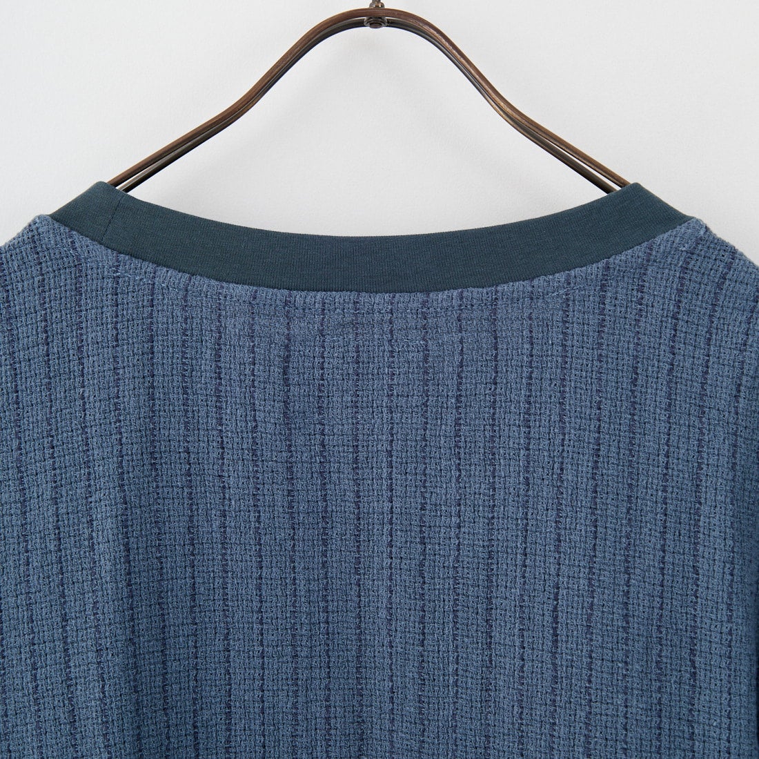 Jeans Factory Clothes [ジーンズファクトリークローズ] コットンリネンストライプドロストTシャツ [BFP130] 520 GRY