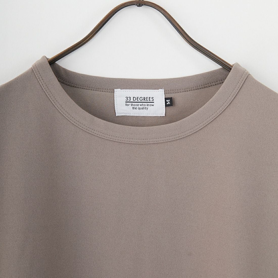 33Degrees [サーティスリーディグリーズ] 梨地ジャージバルーンTシャツ [724400] GREIGE