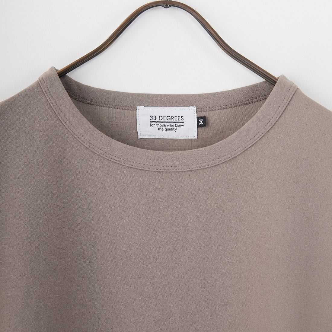 33Degrees [サーティスリーディグリーズ] 梨地ジャージバルーンTシャツ [724400] GREIGE