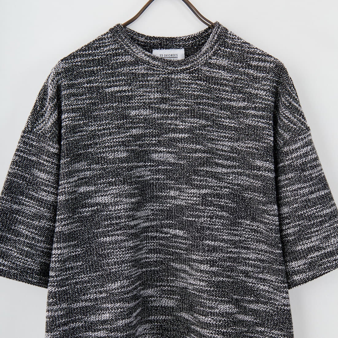 33Degrees [サーティスリーディグリーズ] スラブインレイTシャツ [225400] BLACK