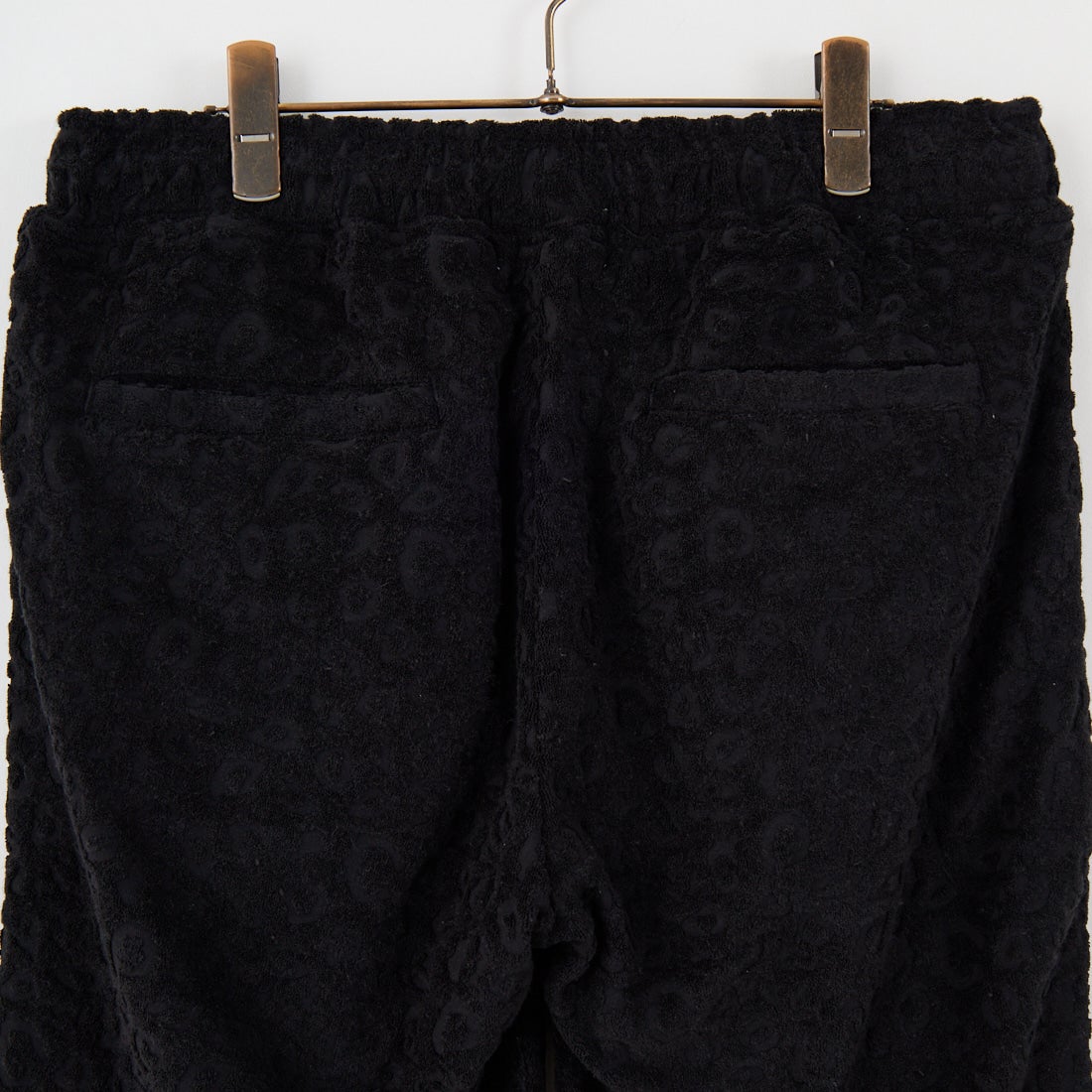 33Degrees [サーティスリーディグリーズ] レオパード柄パイルショートパンツ [725415] BLACK