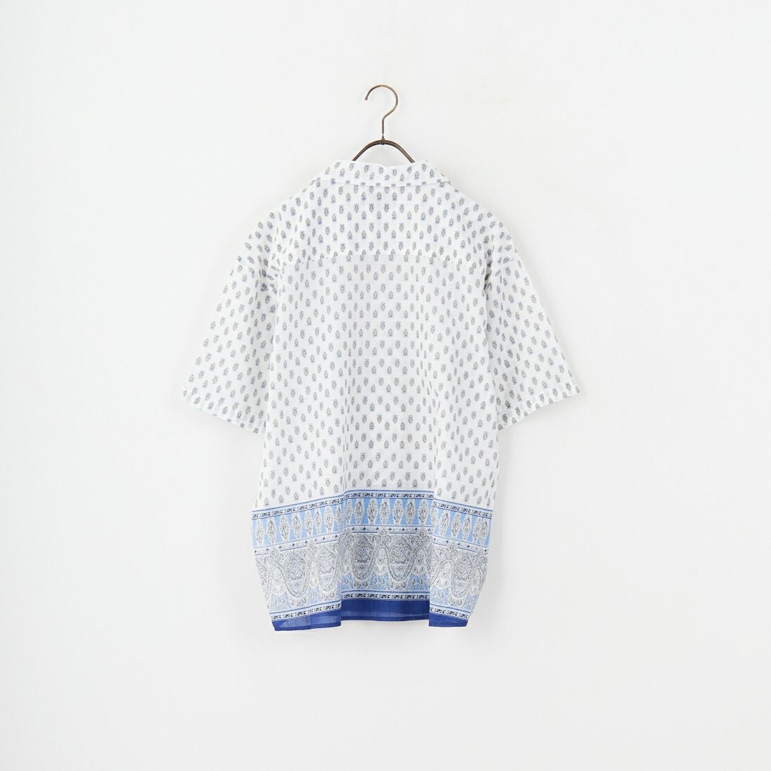 33Degrees [サーティースリーディグリーズ] プロバンスプリントオープンカラーシャツ [M2515003F] WHITE