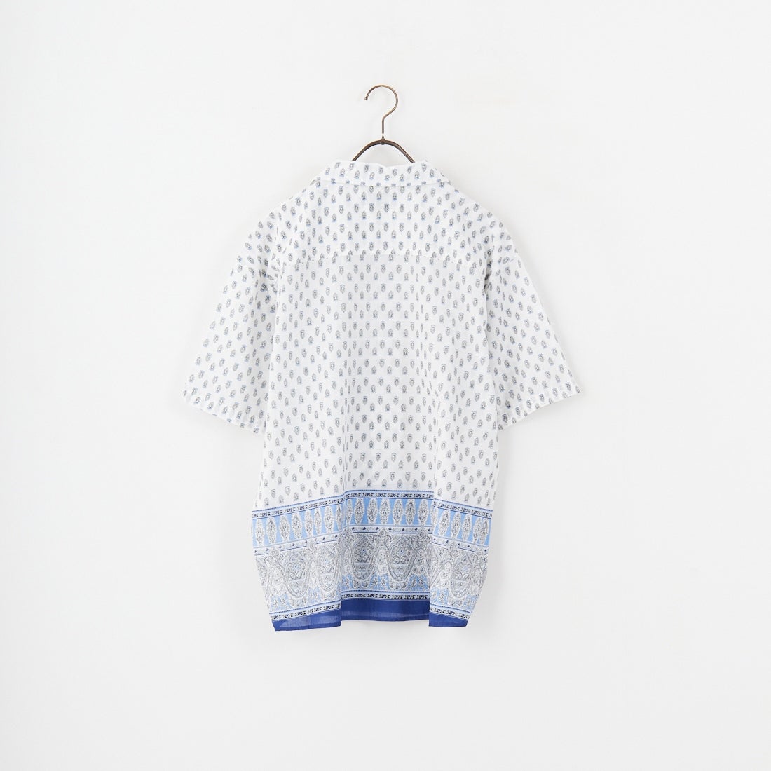 33Degrees [サーティースリーディグリーズ] プロバンスプリントオープンカラーシャツ [M2515003F] WHITE