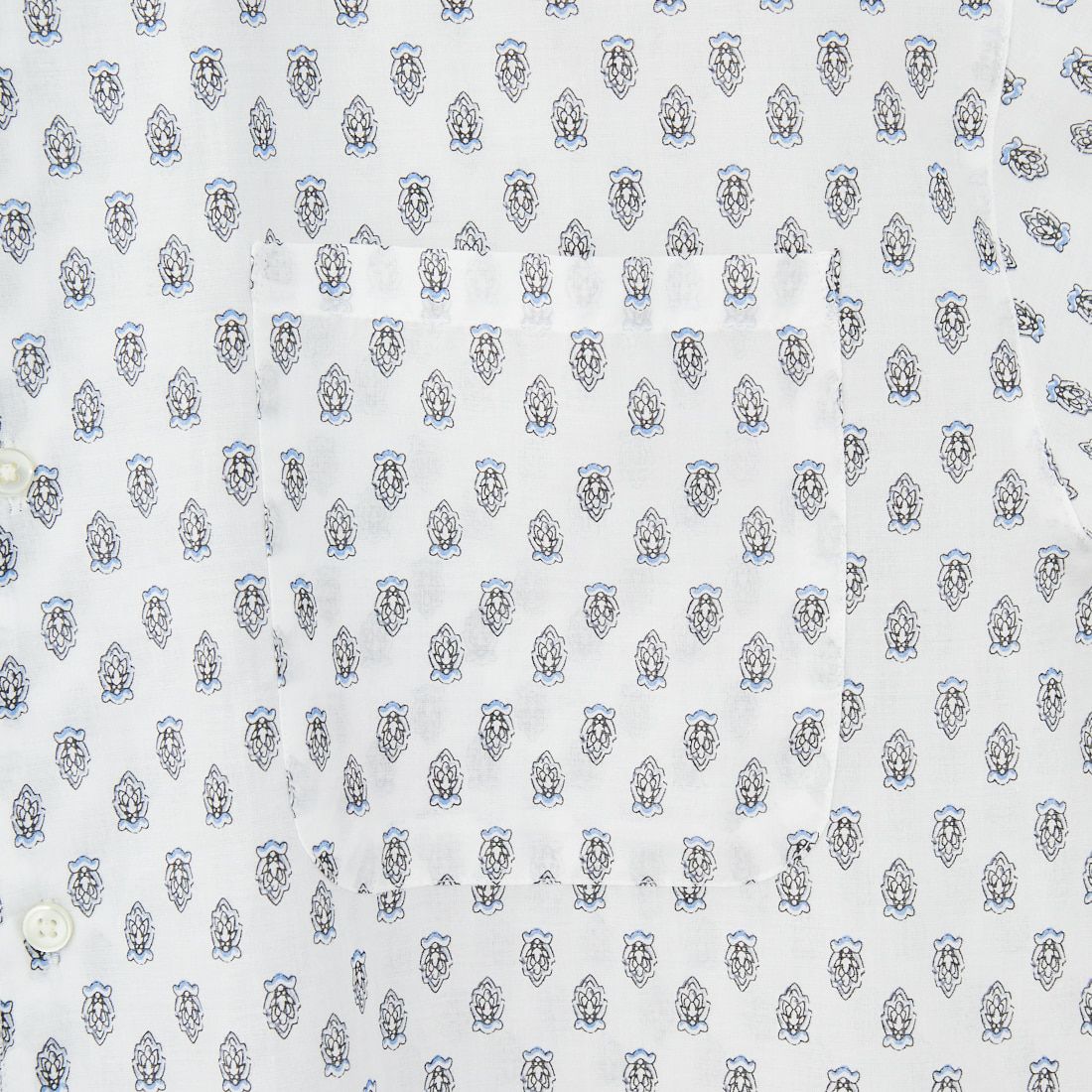 33Degrees [サーティースリーディグリーズ] プロバンスプリントオープンカラーシャツ [M2515003F] WHITE